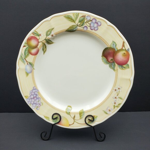 Noritake Homecraft Fruit Canyon Dinner Plates Fruit Pattern Rim Dinner Plates - Picture 2 of 6
